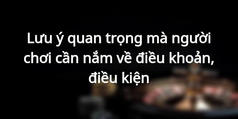 Lưu ý người chơi cần nắm về quy định điều khoản và điều kiện của WW88